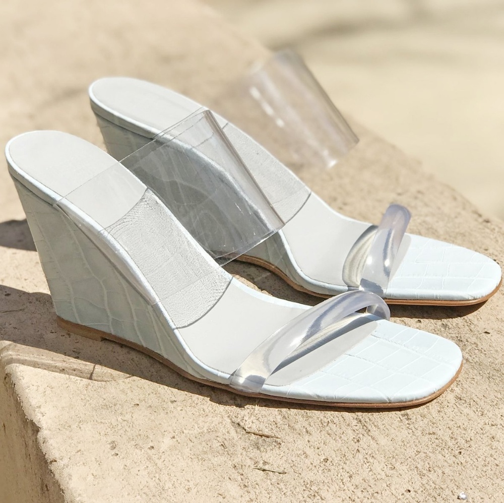 Maryam Nassir Zadeh Olympia wedges in Mist 40